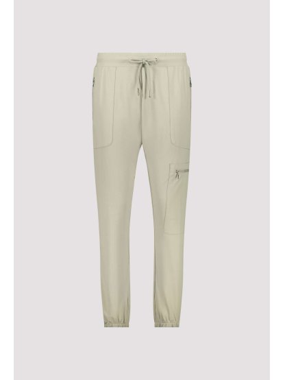 Kalhoty Monari 9590 světle zelené v cargo stylu