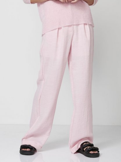 Kalhoty Nu Denmark 7551-10 jemně růžové široké 