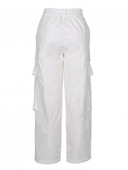 Kalhoty NU Denmark 7921-10 bílé se stylovými kapsami 