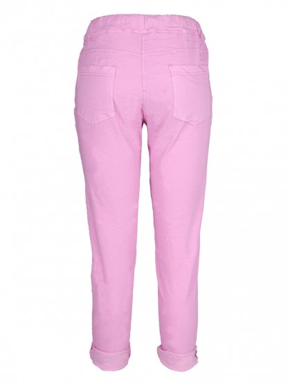 Kalhoty NU Denmark 7965-10 růžové s detailem na zip 
