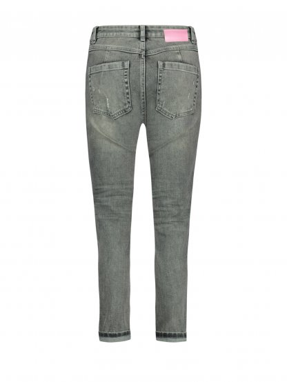 Kalhoty Para Mi Bowie 212289 - D140 šedé džíny s vyšším pasem