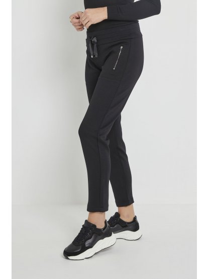 Kalhoty Para Mi Nova 001 černé s elastickým pasem 