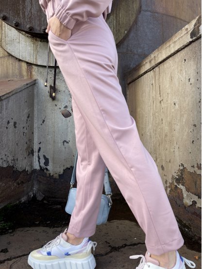 Kalhoty So Comfy Roso růžové pružné sporty