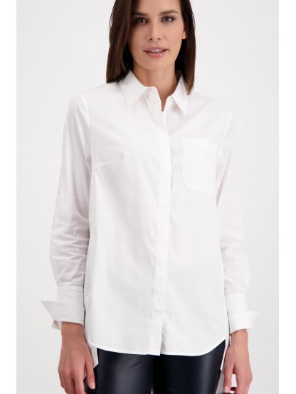 Košile Monari 6652 bílá prodloužená