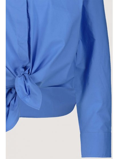 Košile Monari 7036 modrá zkrácená s vazačkou