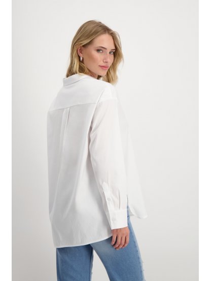 Košile Monari 8366 bílá prodloužená