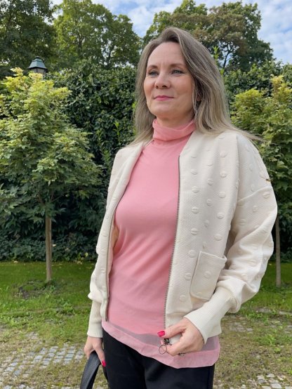 Sako Kyra Wyke béžové s 3D puntíky