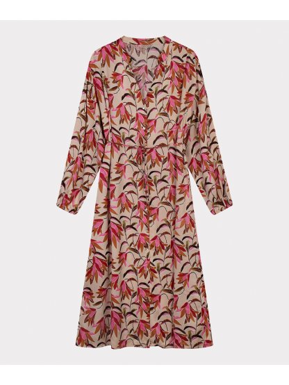 Šaty Esqualo 15008 růžové magnolie dlouhé