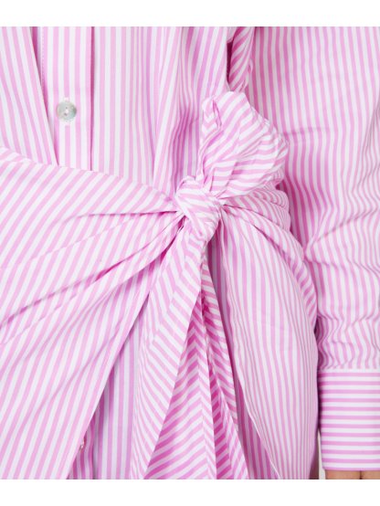 Šaty Esqualo 16016 růžové pruhované košilové 