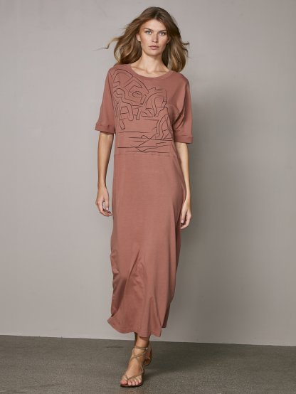 Šaty Nu Denmark 8417-23 Zilla Dress – Terracotta