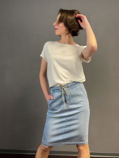 Sukně Atelier Gardeur Randa světle modrá džínová
