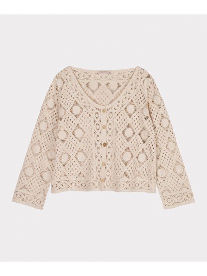 Svetr Esqualo 02200 přírodní cardigan