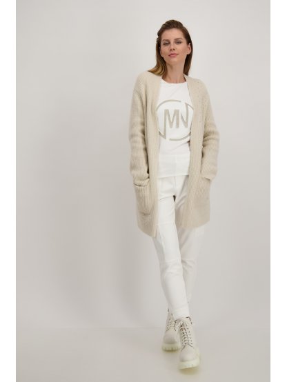 Svetr Monari 6312 jemně béžový cardigan 