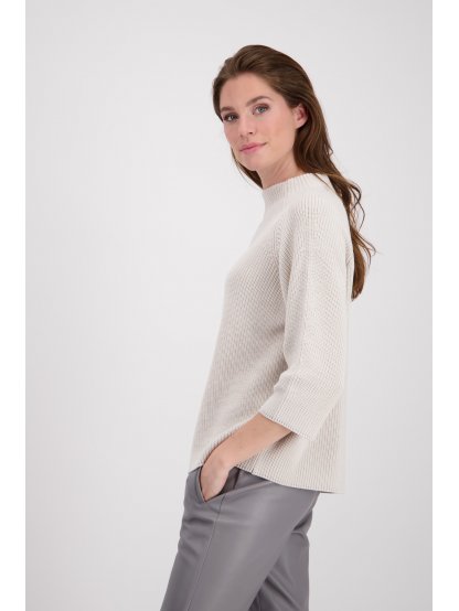 Svetr Monari 7089 béžový minimalismus
