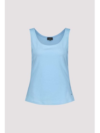 Top Monari 9156 světle modrý basic na široká ramínka 2