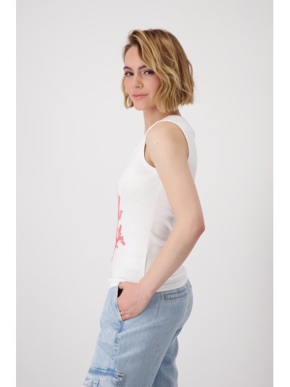 Top Monari 9639 bílý s flitry 