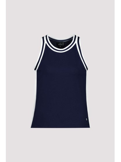 Top Monari 9782 tmavě modrý s kontrastním lemováním