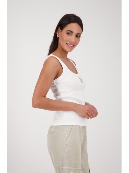 Top Monari 9890 bílý se stříbrnými kamínky