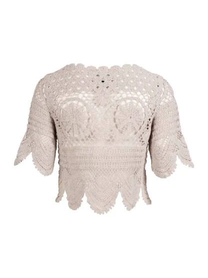 Top Nu Denmark 8419-65 světle béžový háčkovaný 
