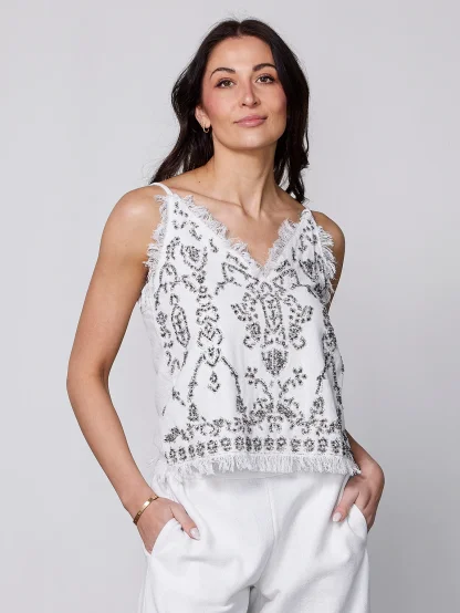 Top Nu Denmark 8425-46 bílý s flitry 