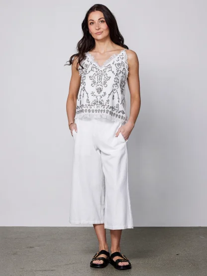 Top Nu Denmark 8425-46 bílý s flitry 