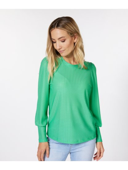 Tričko Esqualo 30000 zelené plastický vzor 