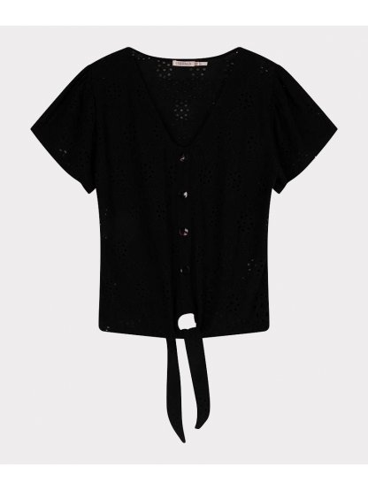 Tričko Esqualo 30207 černé techno krajka