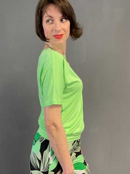 Tričko Kyra Ivanka světle zelené s rukávem do patentu