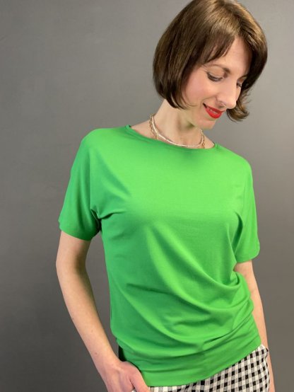 Tričko Kyra Ivanka tmavě zelené s rukávem do patentu