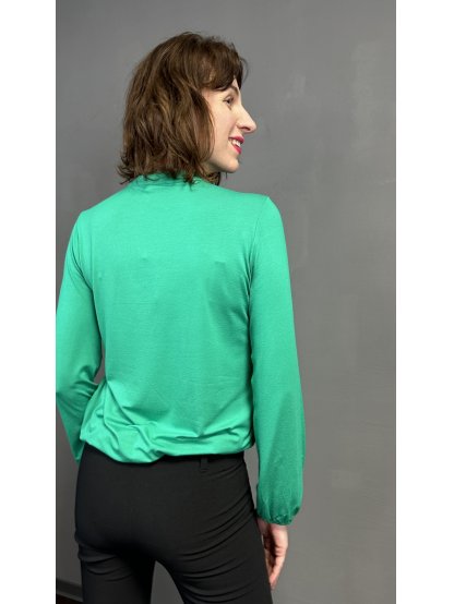Tričko Kyra Janet zelené s výstřihem do V