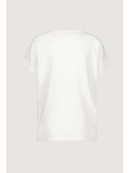 Tričko Monari 6655 jemně bílé s nápisy