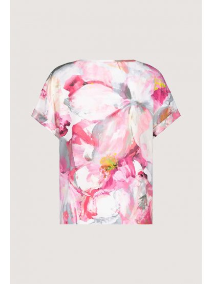 Tričko Monari 7009 růžové květované