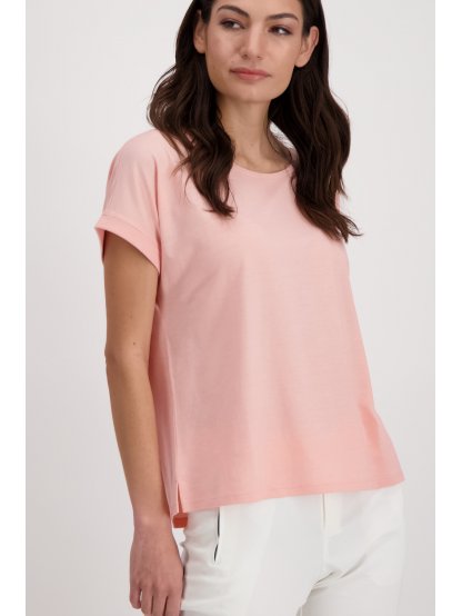 Tričko Monari 7356 jemně růžové basic