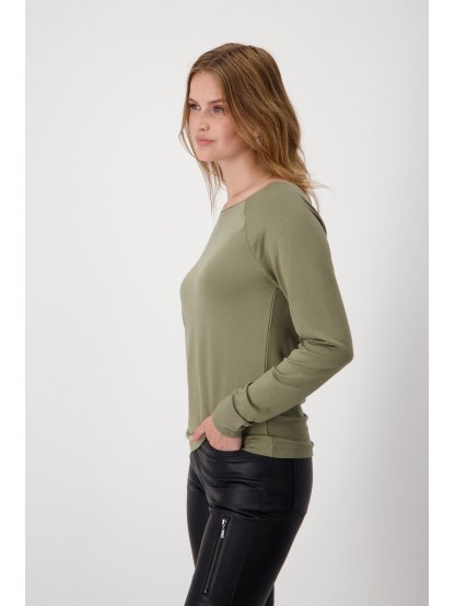 Tričko Monari 8187 khaki basic 