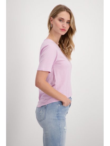 Tričko Monari 8527 lila s krátkým rukávem 