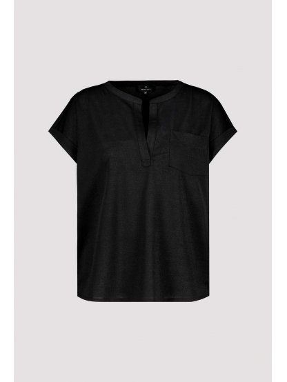 Tričko Monari 8670 černé s třpytivým lurexem 