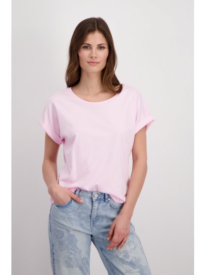 Tričko Monari 8820 světle růžové basic 