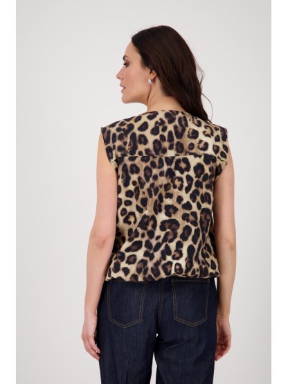 Vesta Monari 8887 hnědá leopardí vzor