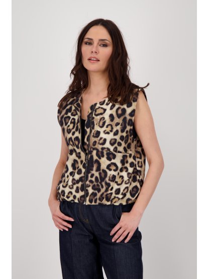 Vesta Monari 8887 hnědá leopardí vzor