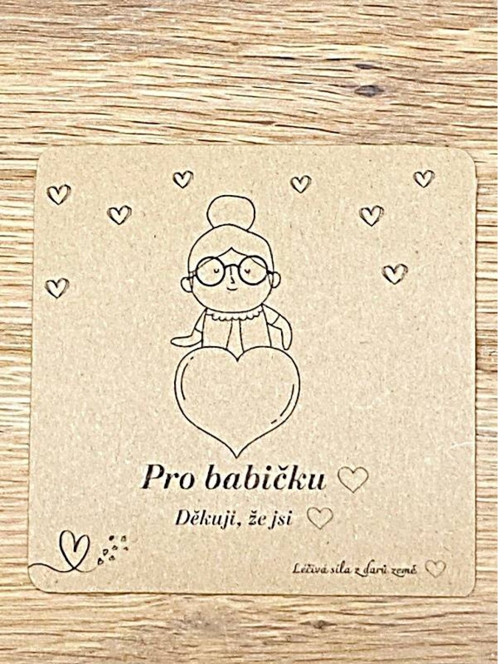 Dárková kartička - Pro babičku