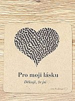 Dárková kartička - Pro moji lásku