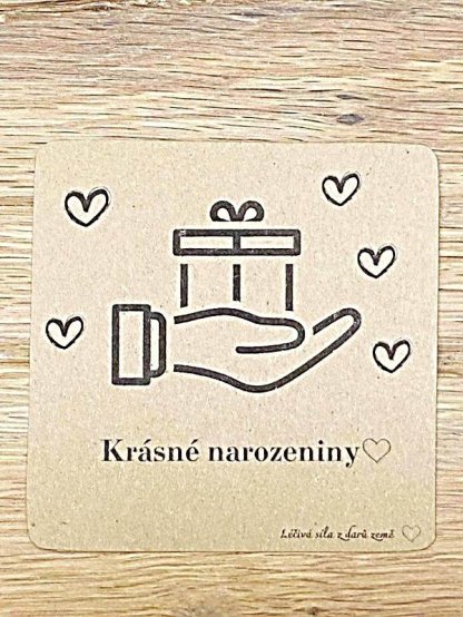 Dárková kartička - Krásné narozeniny