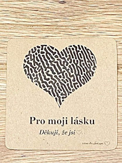 Dárková kartička - Pro moji lásku