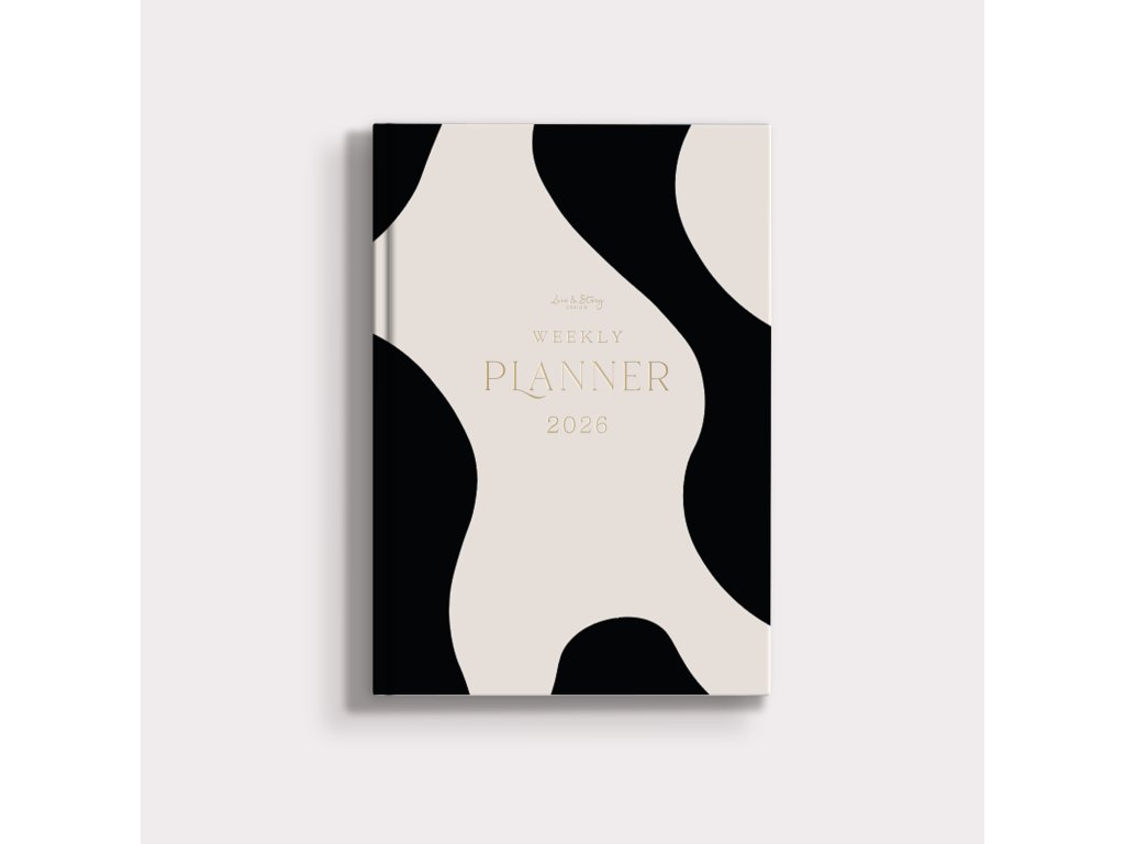 Hardback A6 Planner 2026 Bold Balance | Love & Story Design