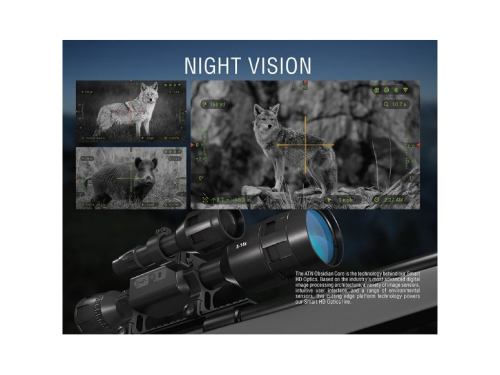 ATN X-Sight 4K Pro 5-20x (denní/noční puškohled)
