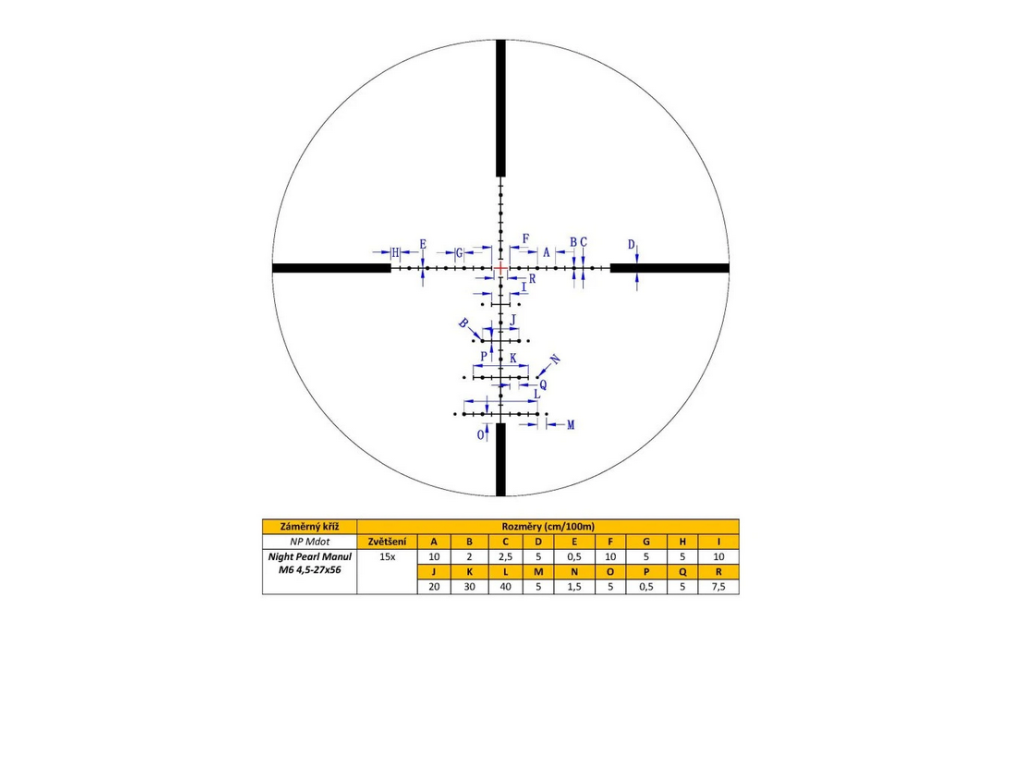 Night Pearl MANUL M6 4,5-27x56i Denní puškohled
