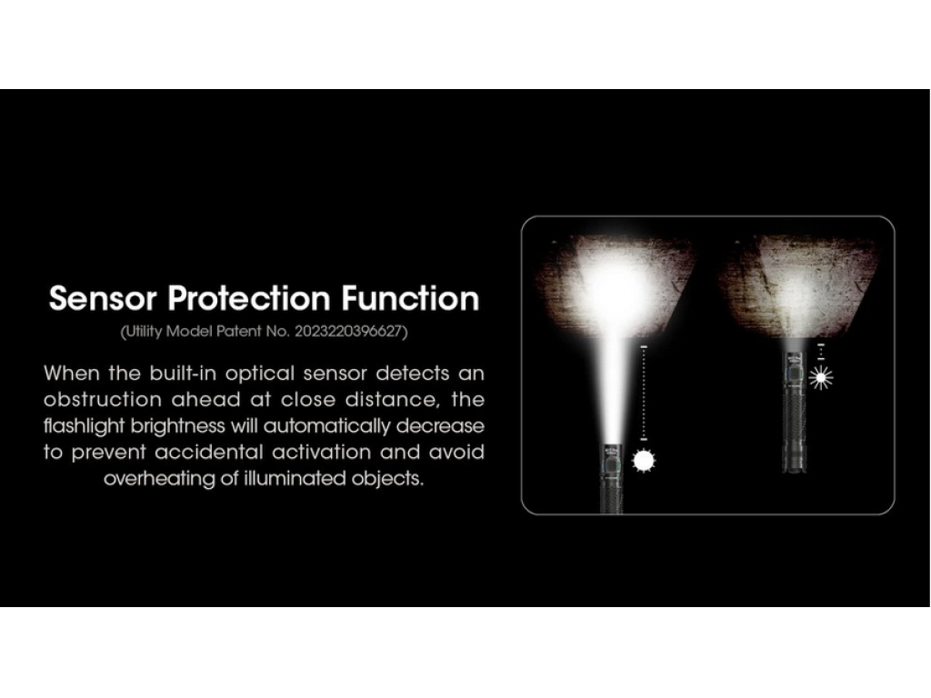 NITECORE MH12 Pro taktická LED svítilna, 3 300 lm, 505m, 1x 21700, USB-C nabíjení