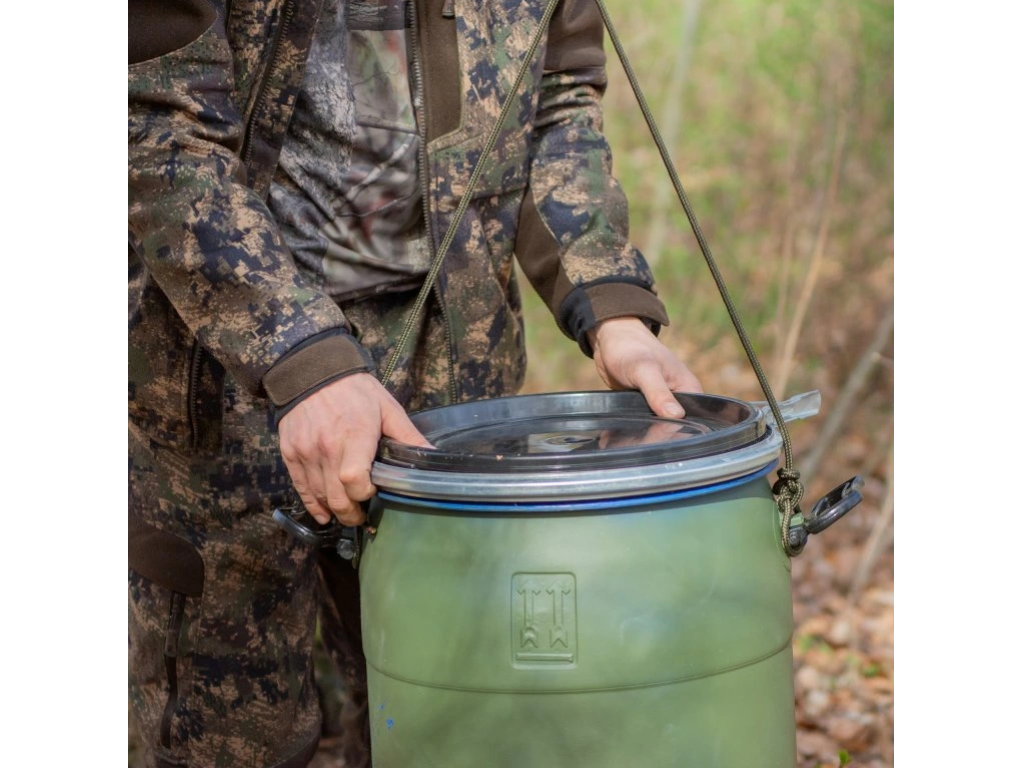 Sada krmný automat Venator + 50l sud + sprej + 15m lano + lanová kladka 