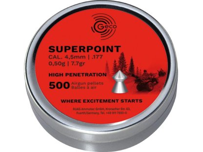 Diabolo Geco Superpoint 500ks cal.4,5mm .177cal