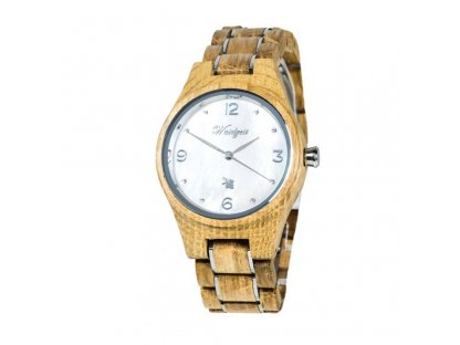 Dřevěné hodinky Barrique "Blanc de Blancs"